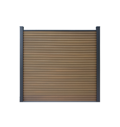 Composiet schutting Rhombus Teak