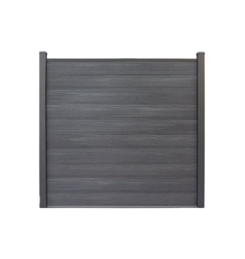 Composiet schutting Zwart