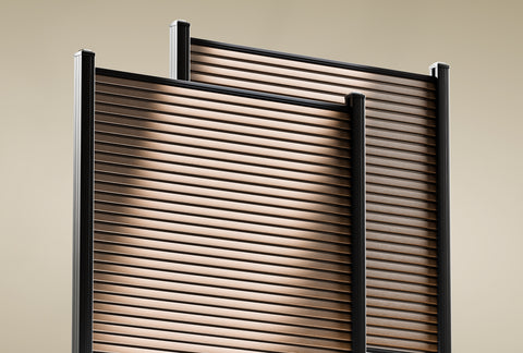 Composiet schutting Rhombus Teak
