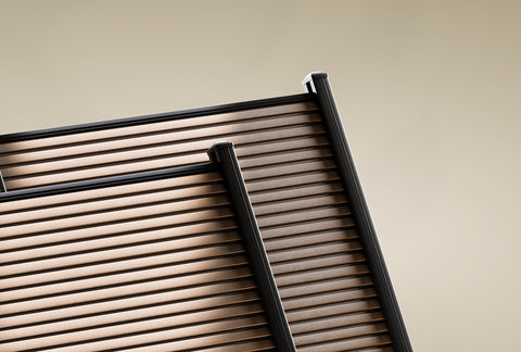 Composiet schutting Rhombus Teak