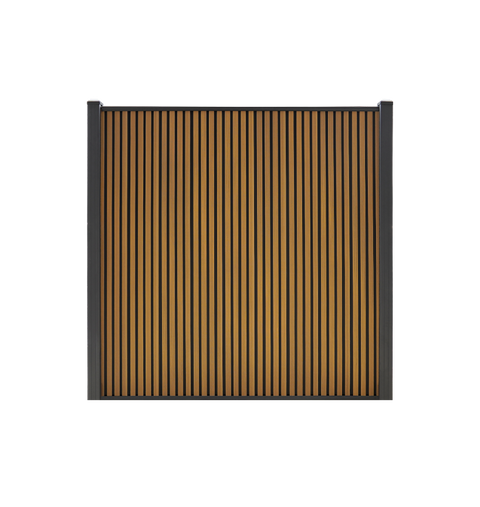 Composiet schutting Rhombus verticaal Eiken